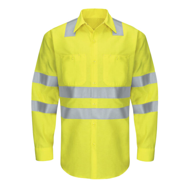 Men's Tall Enhanced & Hi-Visibility Long Sleeve Work Shirt Thumbnail