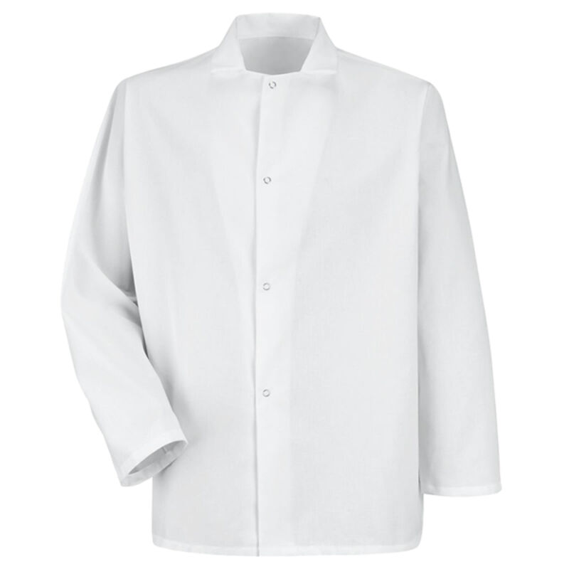 Men's Gripper-Front Short Butcher Coat Thumbnail