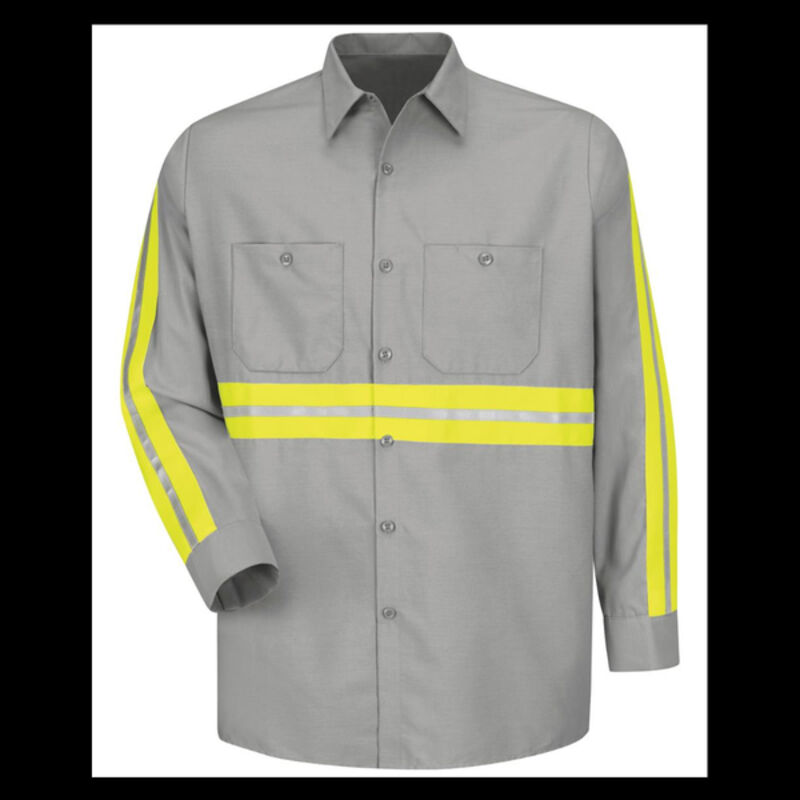 Industrial Enhanced-Visibility Long Sleeve Work Shirt -  Long Sizes Thumbnail