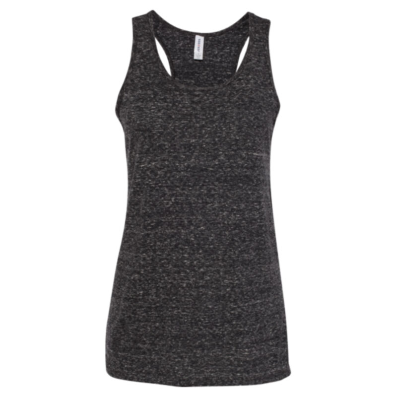 Women's Snow Heather Jersey Racerback Tank Top Thumbnail