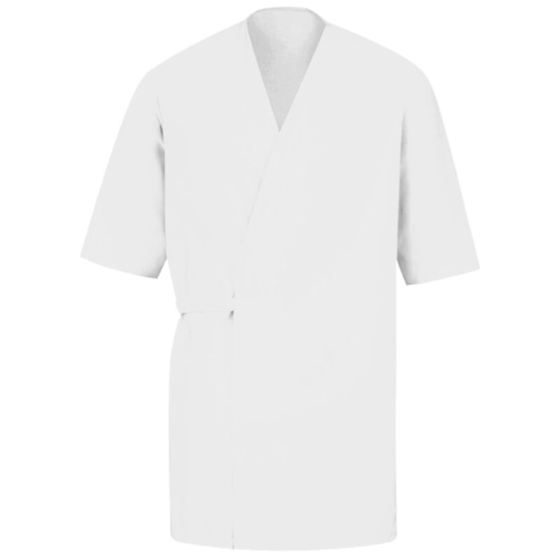 Collarless Poplin Butcher Wrap Thumbnail