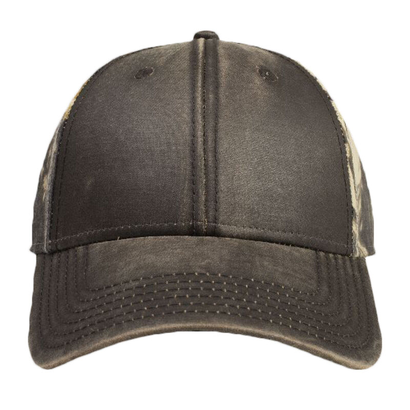 OTTO Garment Washed PU Coated Cotton Blend Canvas w/ Camouflage Cotton Blend Twill Back Six Panel Lo Thumbnail