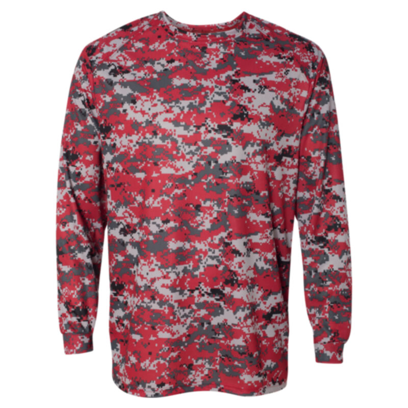 Digital Camo Long Sleeve T-Shirt Thumbnail