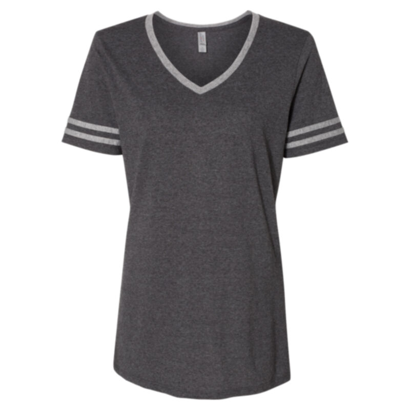 Triblend Women's V-Neck Varsity T-Shirt Thumbnail