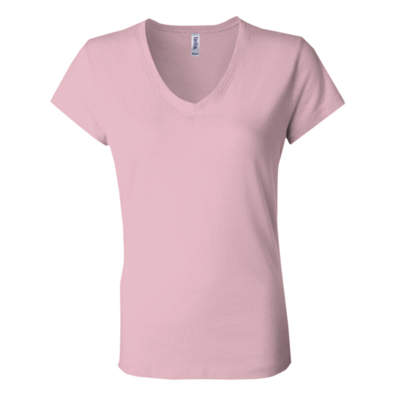 Women's Short Sleeve Jersey V-Neck Tee Thumbnail