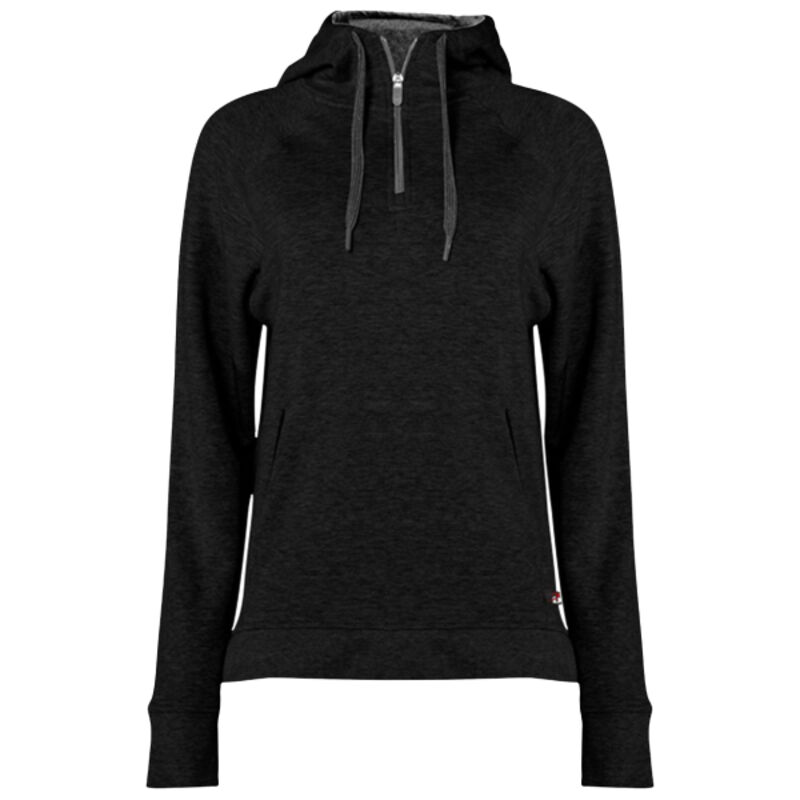 Women's Fitflex French Terry Hooded Quarter-Zip Thumbnail