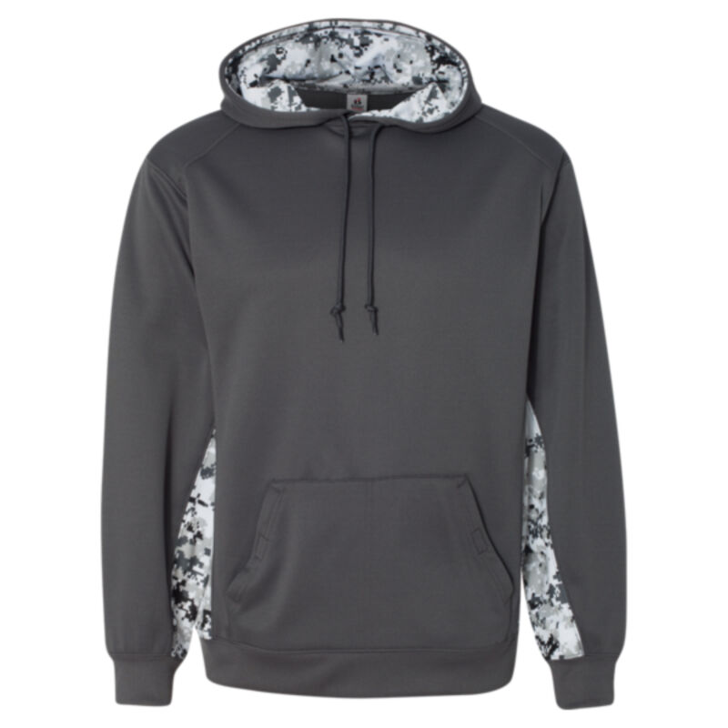 Digital Camo Colorblock Performance Fleece Hooded Sweatshirt Thumbnail