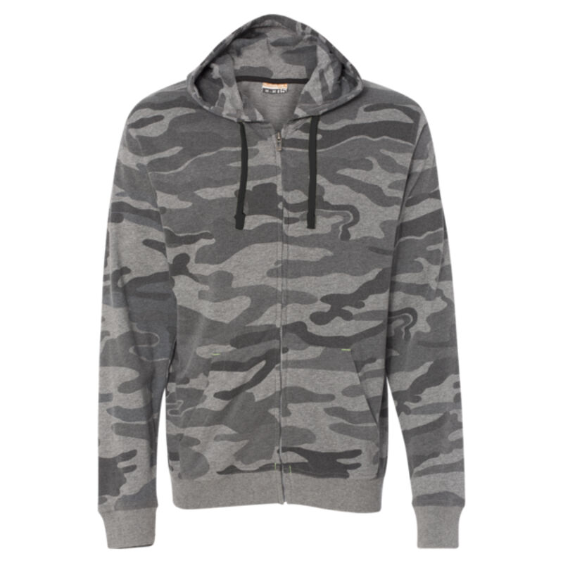 Camo Hooded Full-Zip Sweatshirt Thumbnail