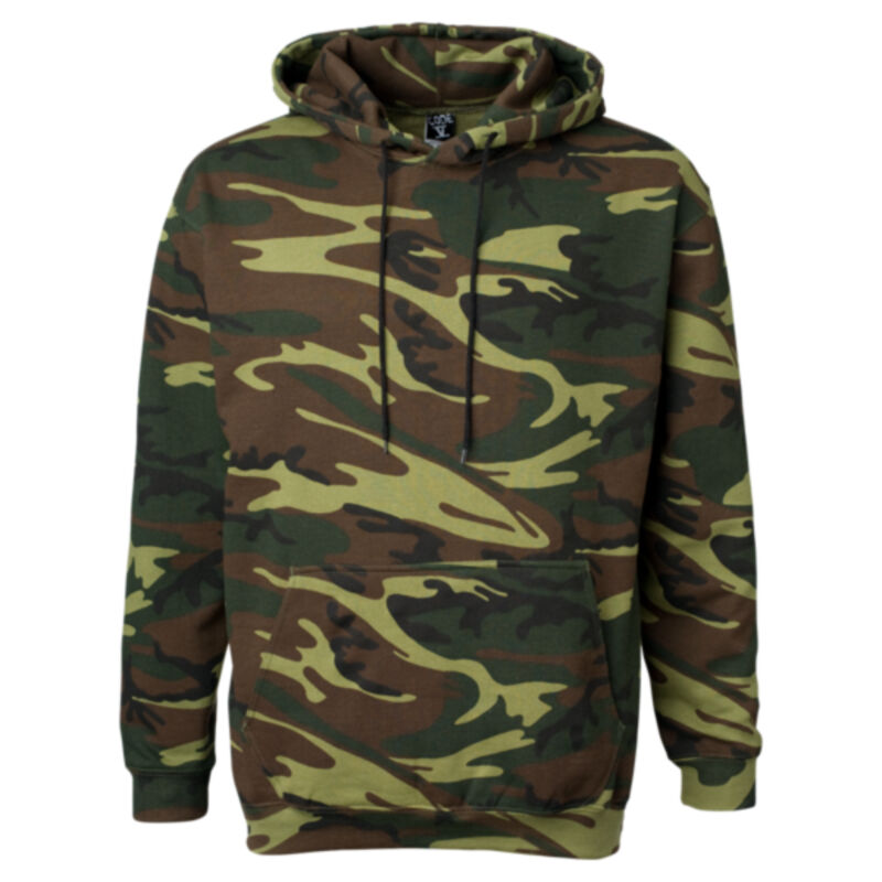 Adult Camo Pullover Fleece Hoodie Thumbnail