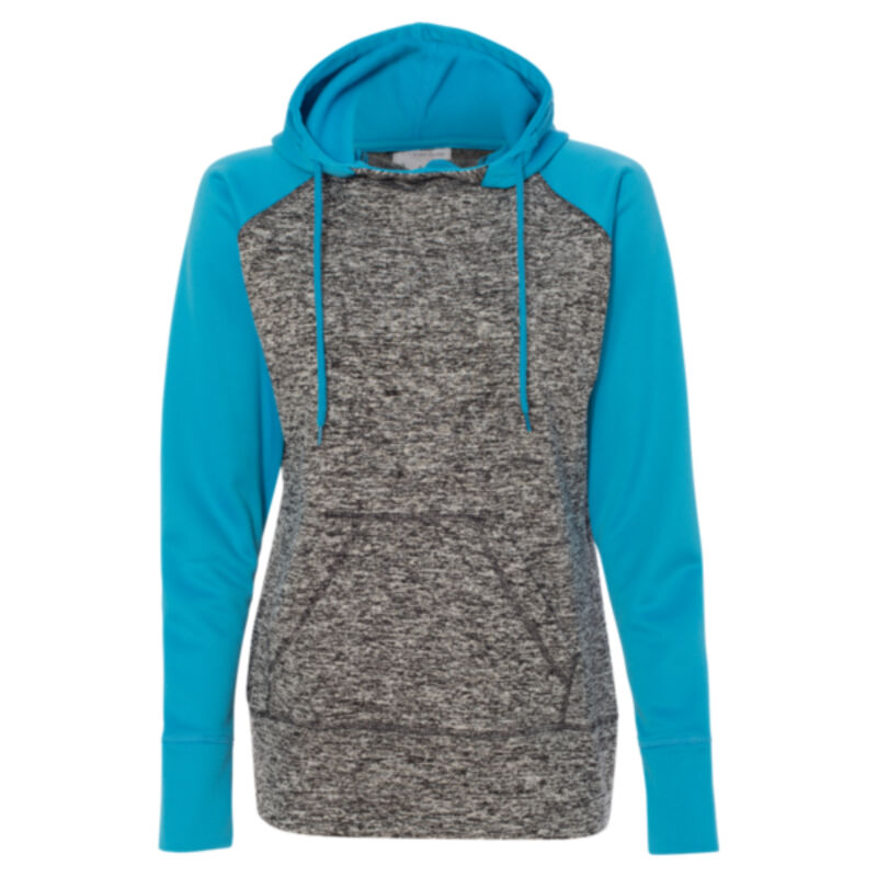 Women's  Colorblock Cosmic Fleece Hooded Pullover Sweatshirt Thumbnail