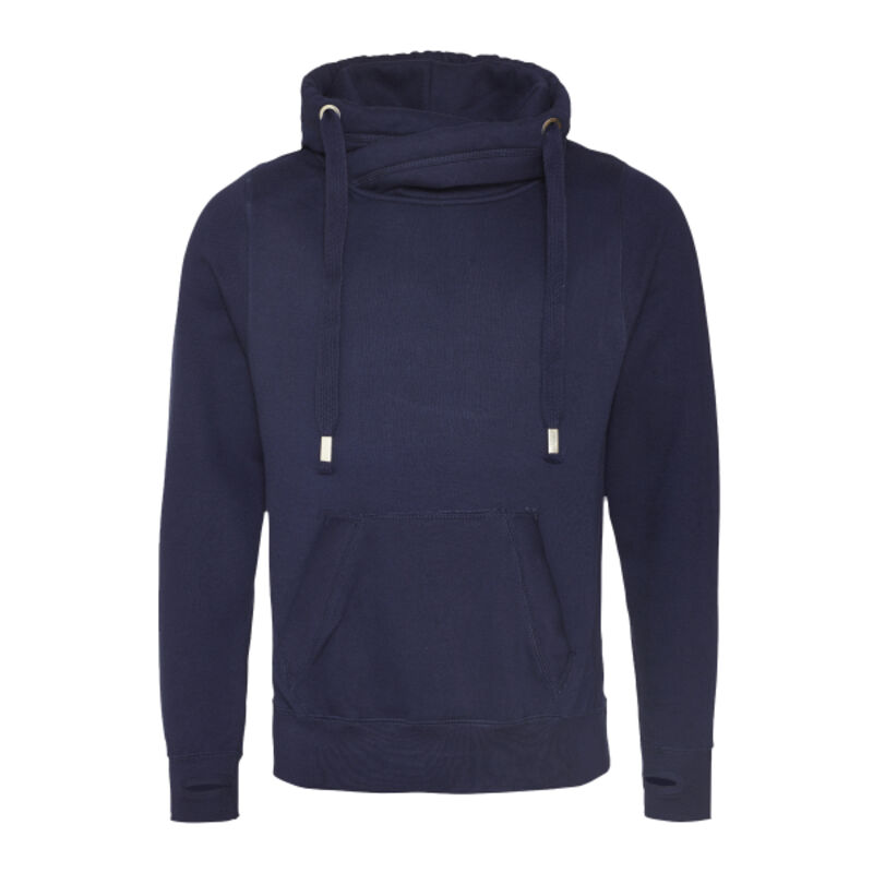 Men's 80/20 Heavyweight Cross Over Neck Hooded Sweatshirt Thumbnail
