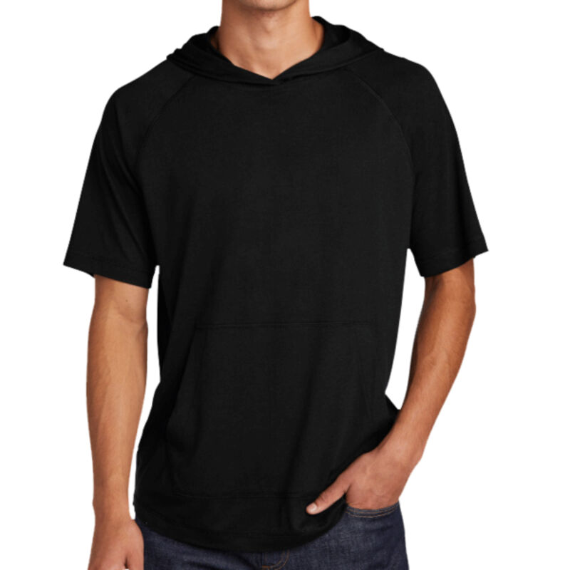 ® PosiCharge ® Tri Blend Wicking Short Sleeve Hoodie Thumbnail