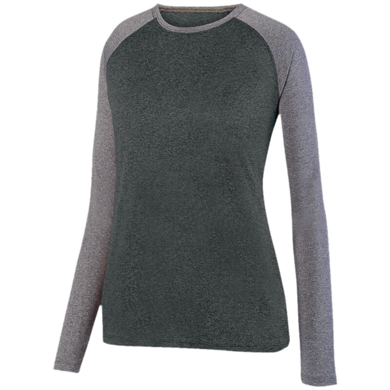 Women's Kinergy Two Color Long Sleeve Raglan Tee Thumbnail