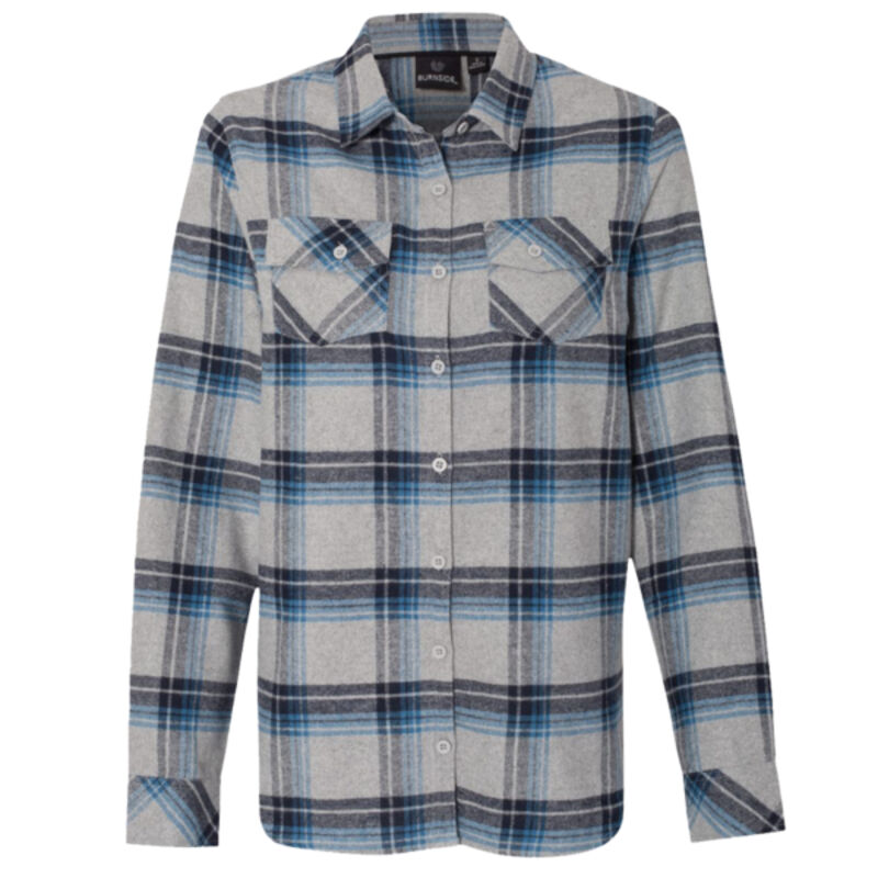 Women's Yarn-Dyed Long Sleeve Flannel Shirt Thumbnail
