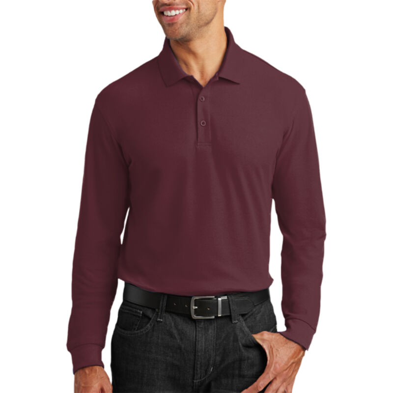 Long Sleeve Core Classic Pique Polo Thumbnail