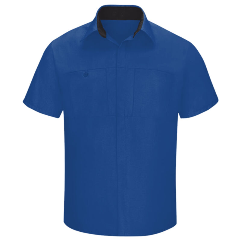 Men's Performance Plus Short Sleeve Shop Shirt with Oilblok Technology - Long Sizes Thumbnail
