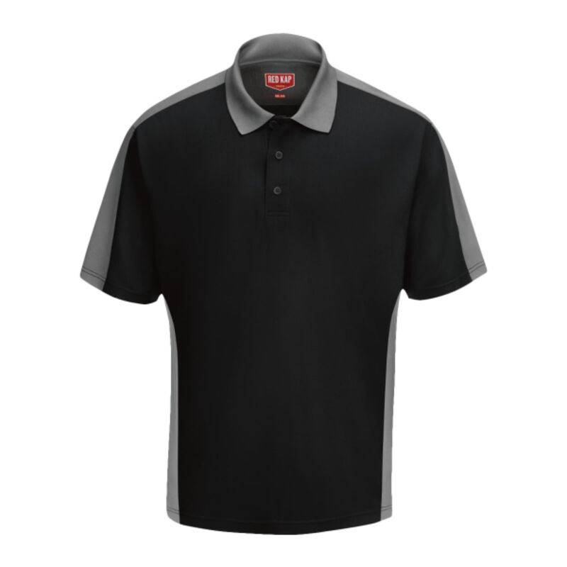 Short Sleeve Performance Knit Two Tone Polo Thumbnail