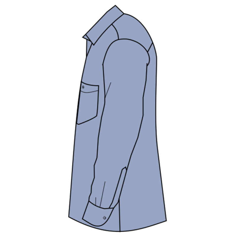 Long Sleeve Industrial Work Shirt Thumbnail