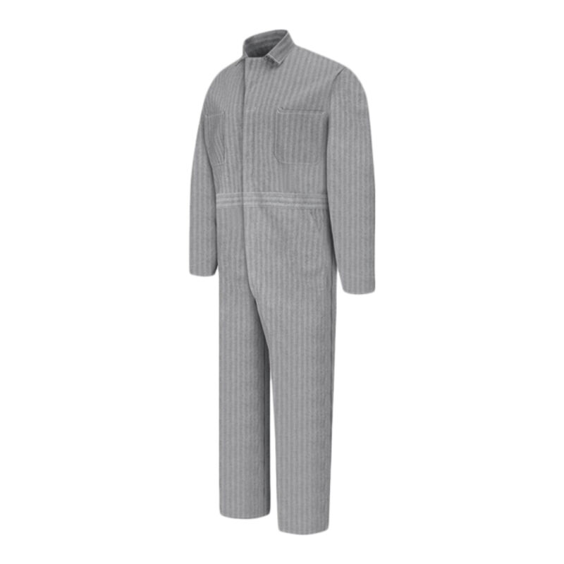Snap-Front Cotton Coveralls Long Sizes Thumbnail