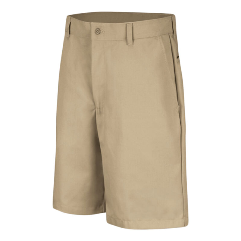 Cotton Casual Plain Front Shorts - Extended Sizes Thumbnail