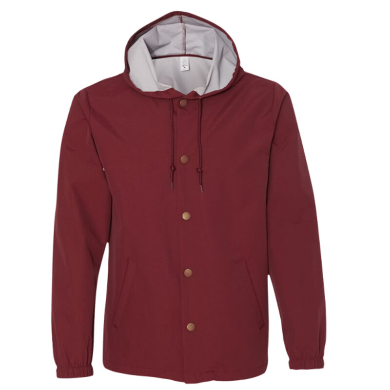 Hooded Water Resistant Windbreaker Jacket Thumbnail