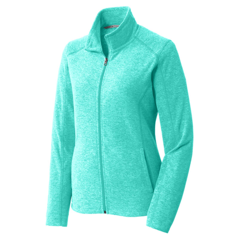 Ladies Heather Microfleece Full Zip Jacket Thumbnail