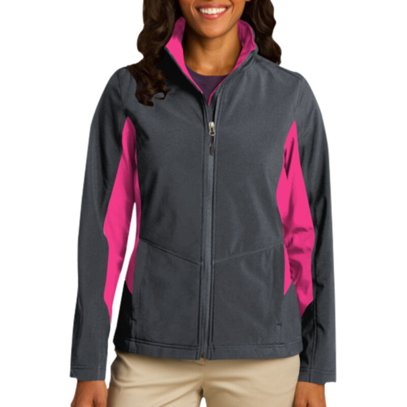 Ladies Core Colorblock Soft Shell Jacket Thumbnail