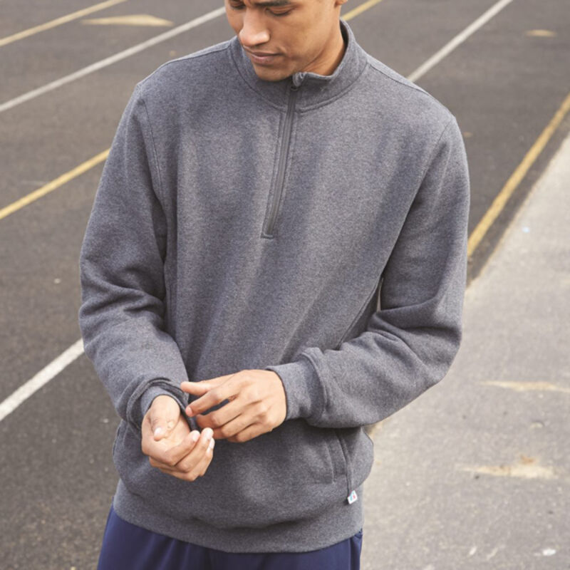 Dri Power® Quarter-Zip Cadet Collar Sweatshirt Thumbnail