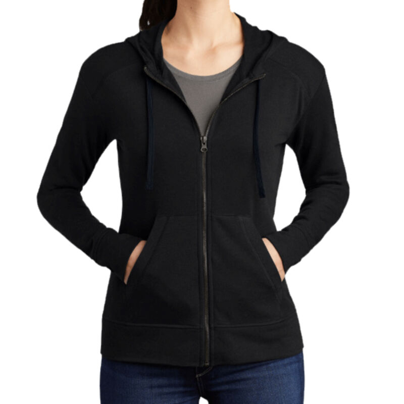 ® Ladies PosiCharge ® Tri Blend Wicking Fleece Full Zip Hooded Jacket Thumbnail
